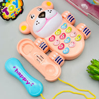 Cute Puppy-Shaped Musical Telephone Toy