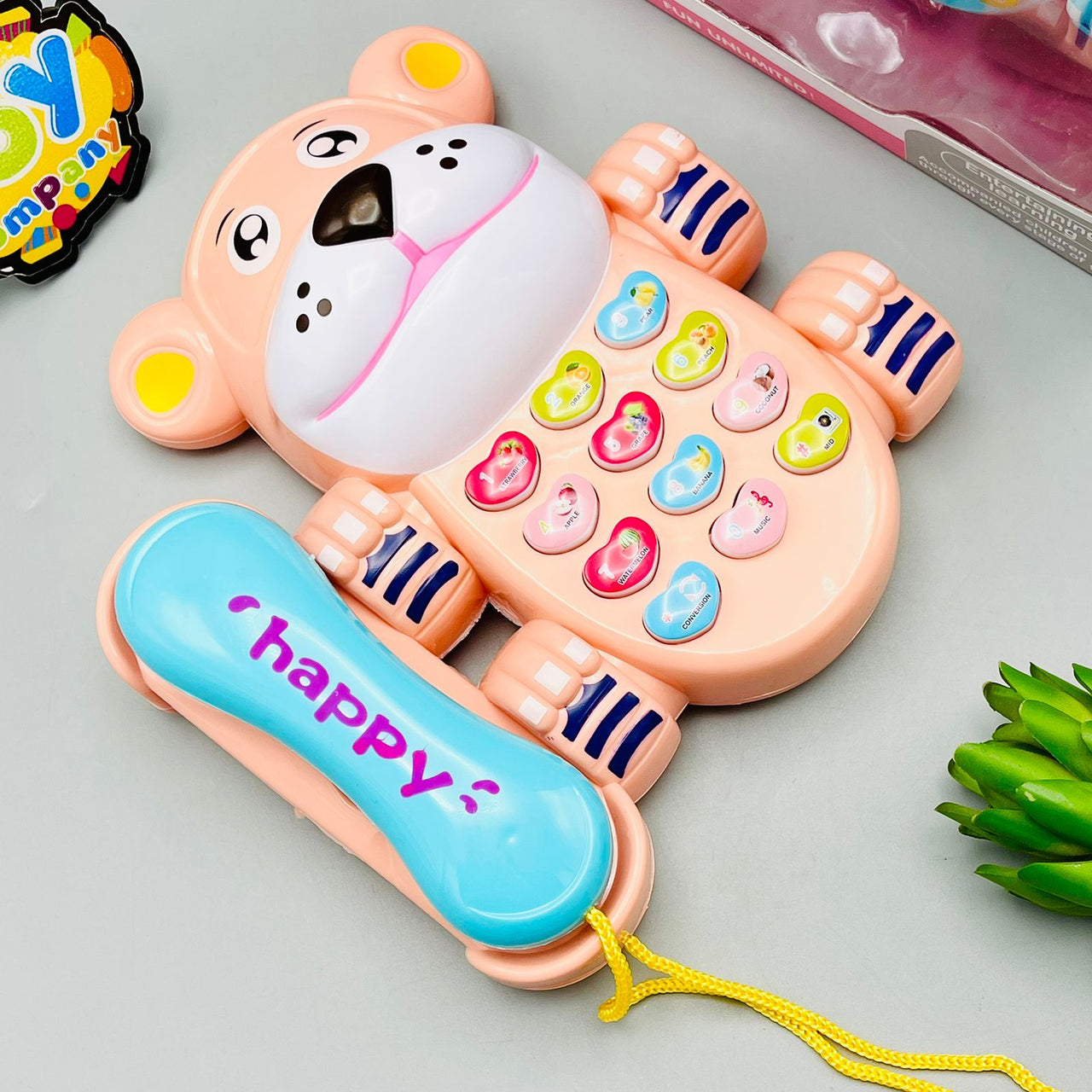 Cute Puppy-Shaped Musical Telephone Toy