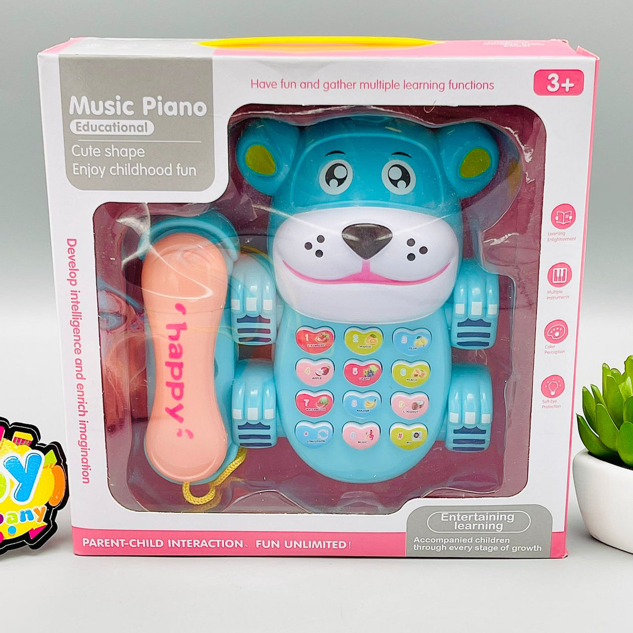 Cute Puppy-Shaped Musical Telephone Toy