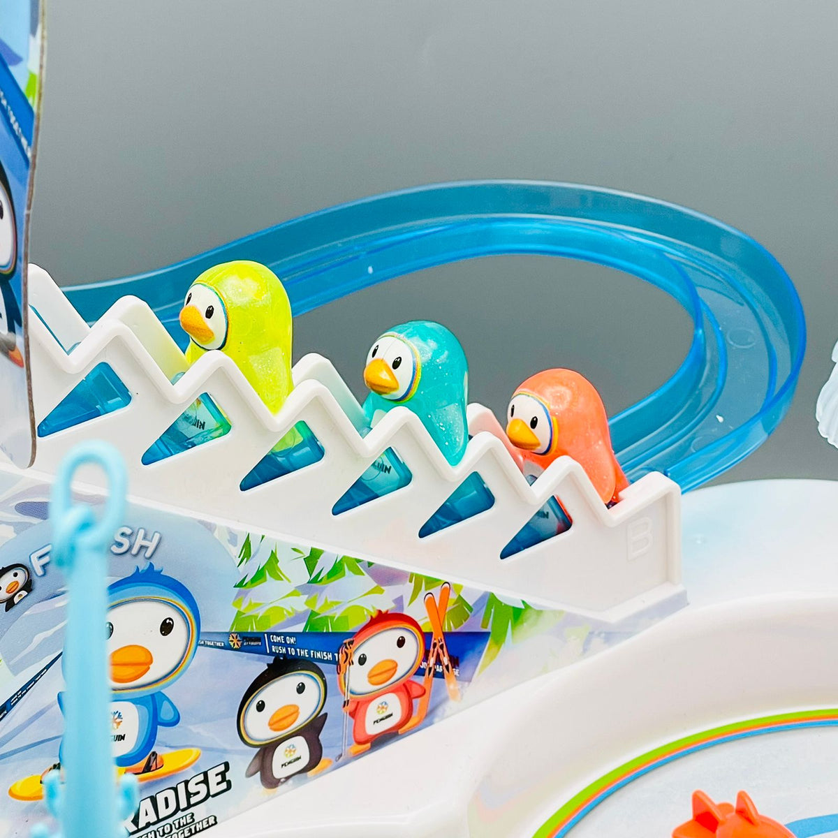 2-in-1 Ice Penguins Slide & Fishing Game Set