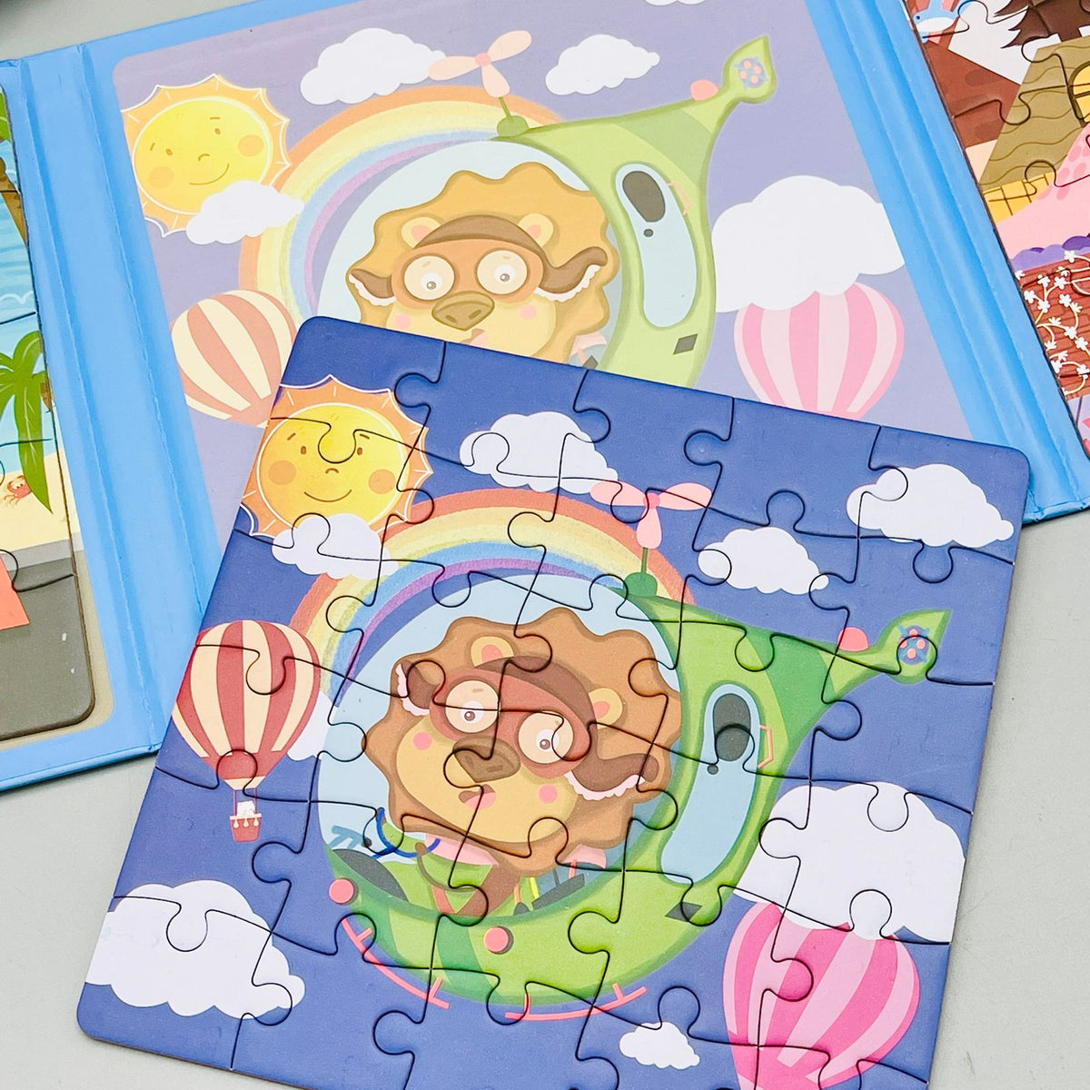 3-in-1 Animal Traffic Magnetic Puzzle Game