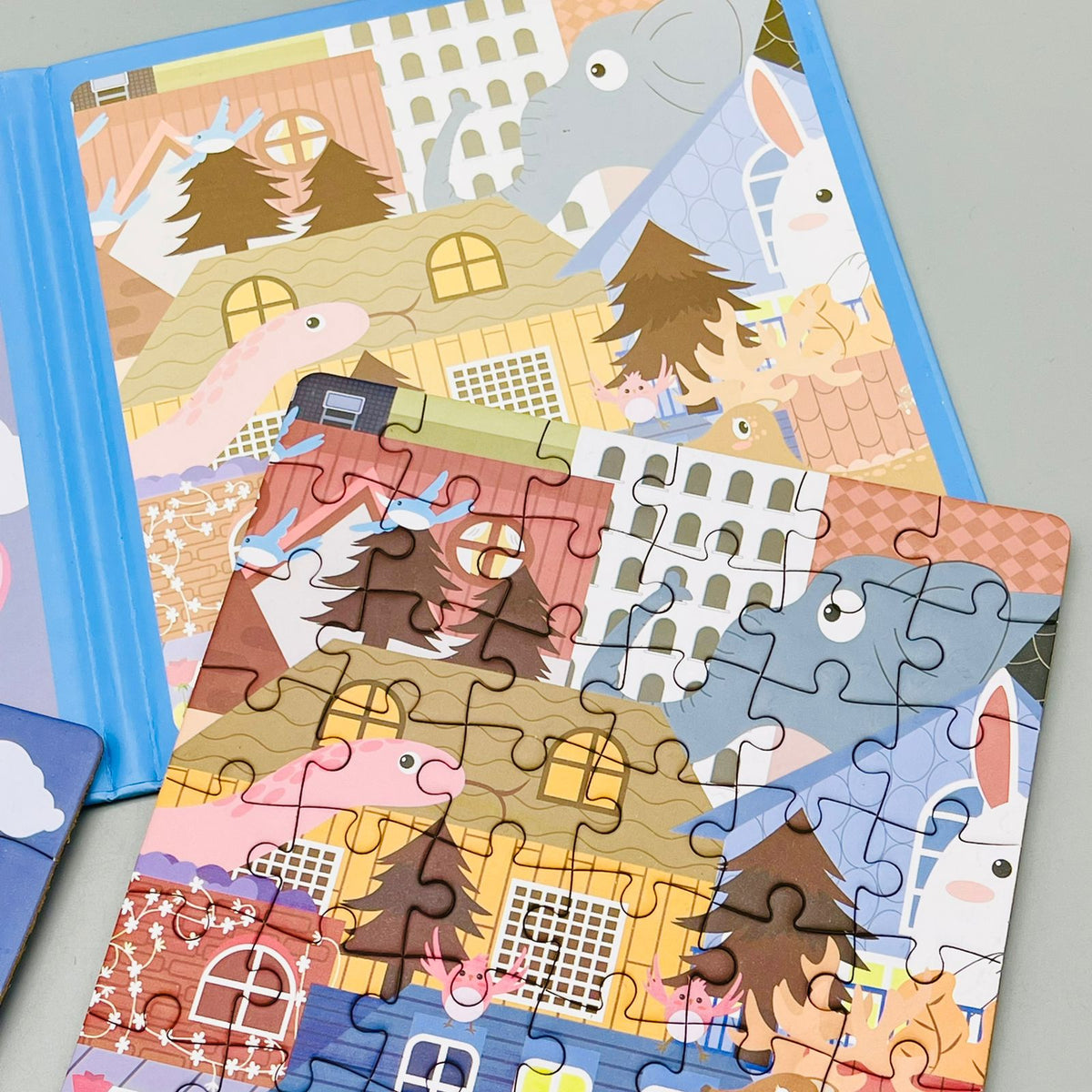 3-in-1 Animal Traffic Magnetic Puzzle Game