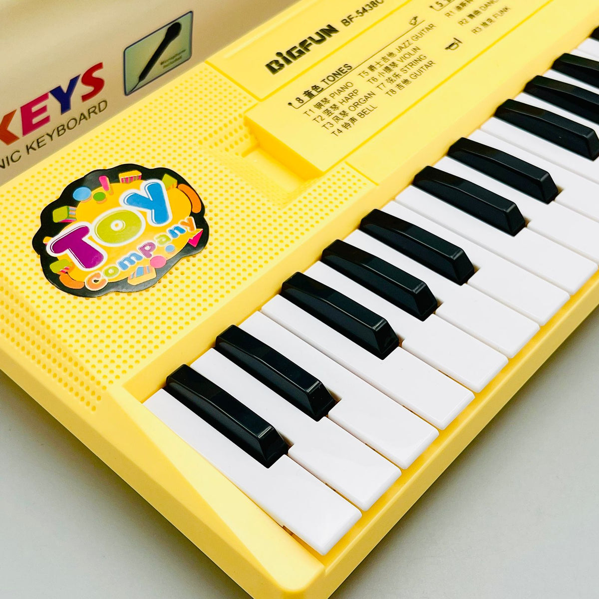 Big Fun 54 Keys Colorful Electronic Piano with Microphone