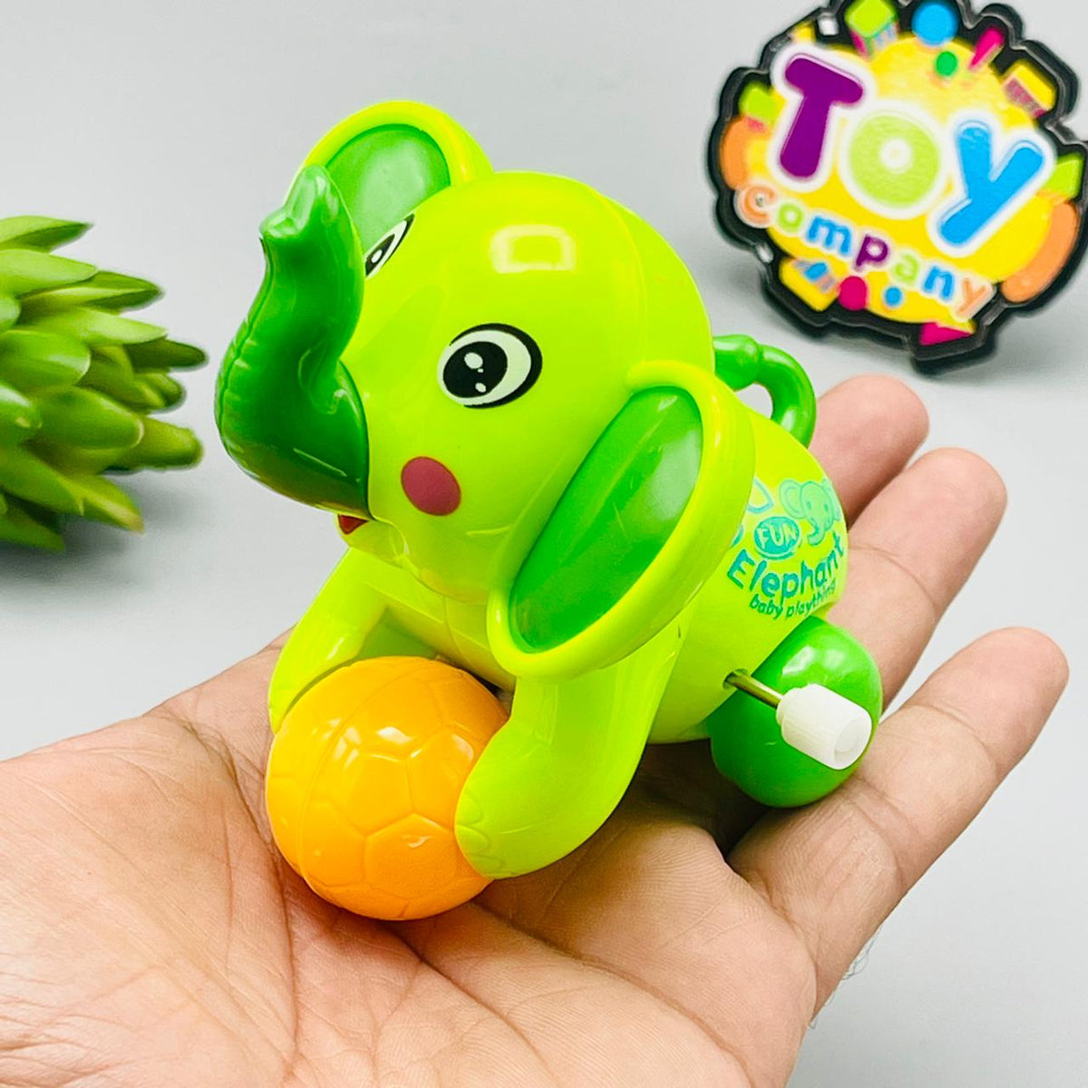 Friction Wind-up Elephant with Ball
