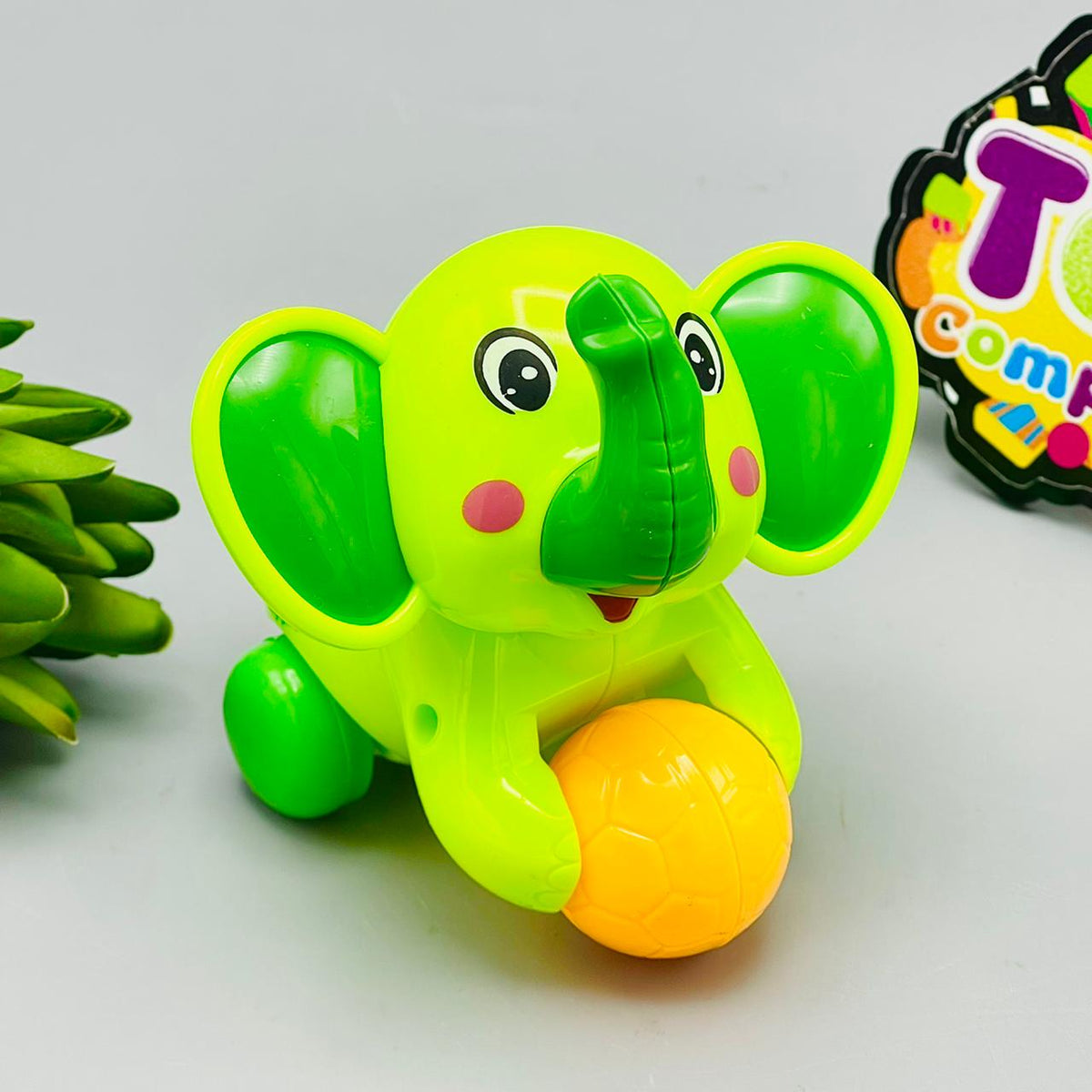 Friction Wind-up Elephant with Ball