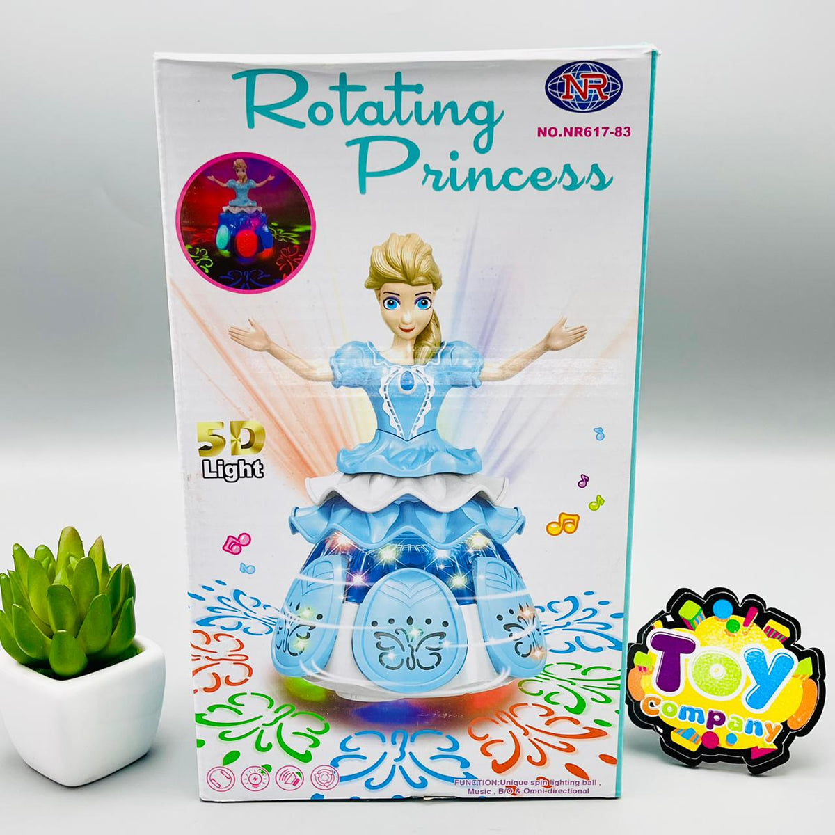 Beautiful Rotating Princess Doll with 5D Lights