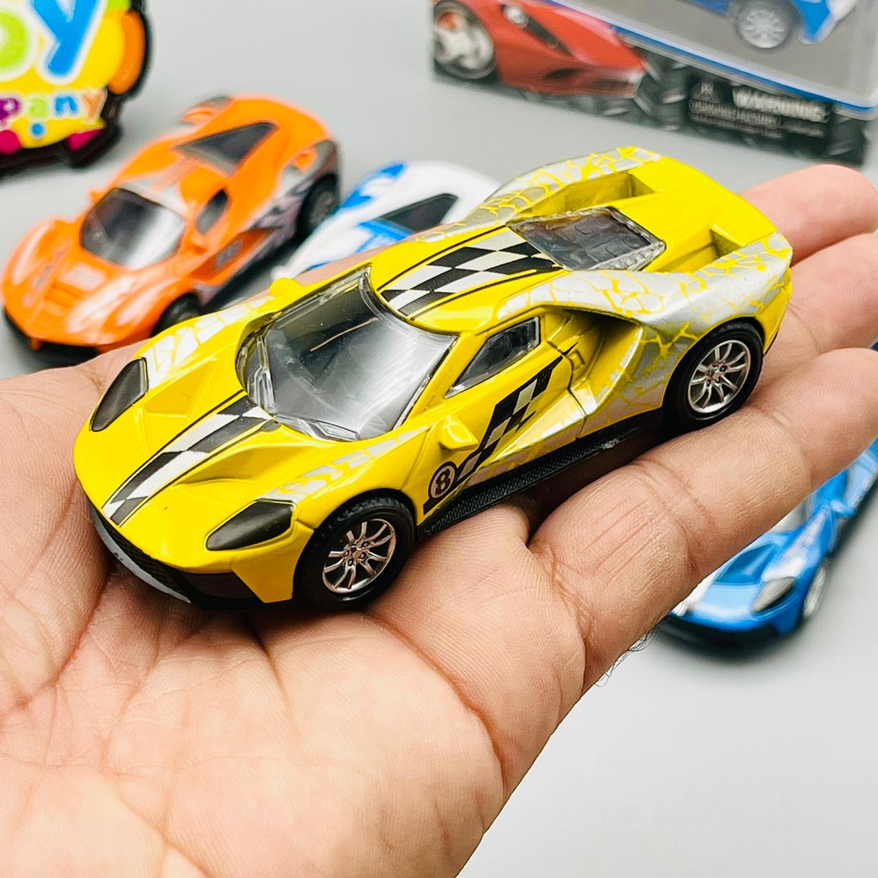 Diecast 1:43 Scale Pack of 4 Metal Cars
