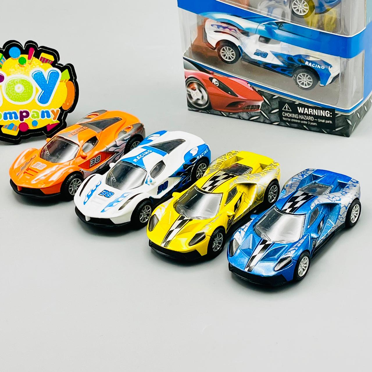 Diecast 1:43 Scale Pack of 4 Metal Cars