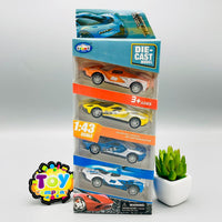Diecast 1:43 Scale Pack of 4 Metal Cars
