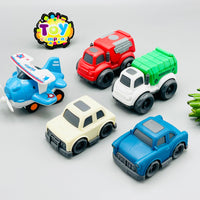 Premium Cartoon Friction Vehicles Pack of 5