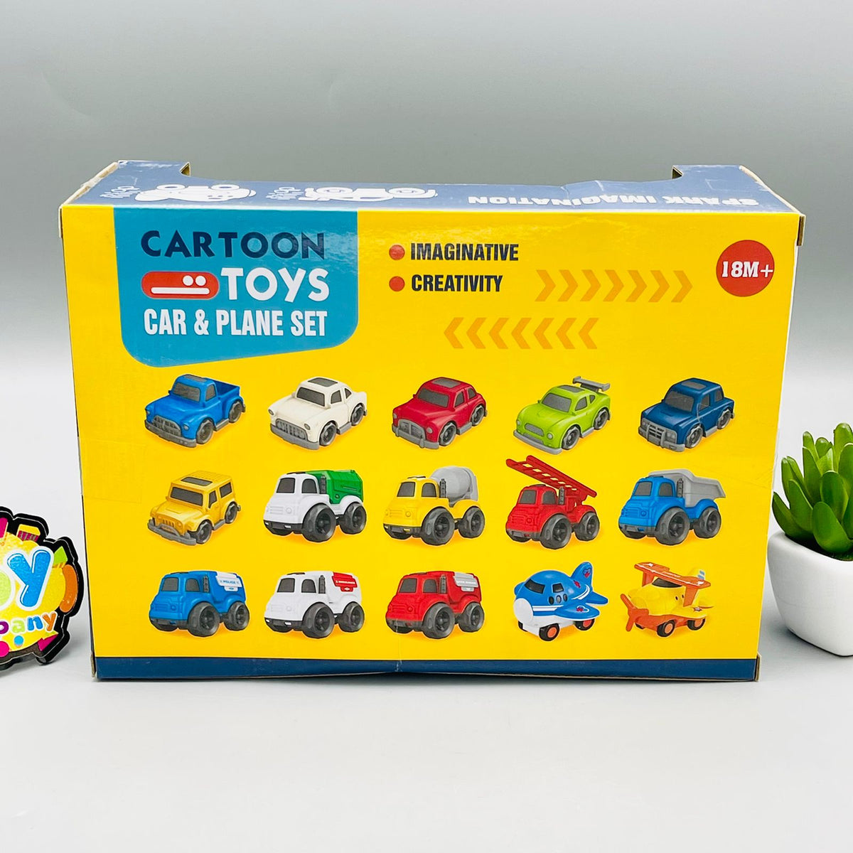 Premium Cartoon Friction Vehicles Pack of 5