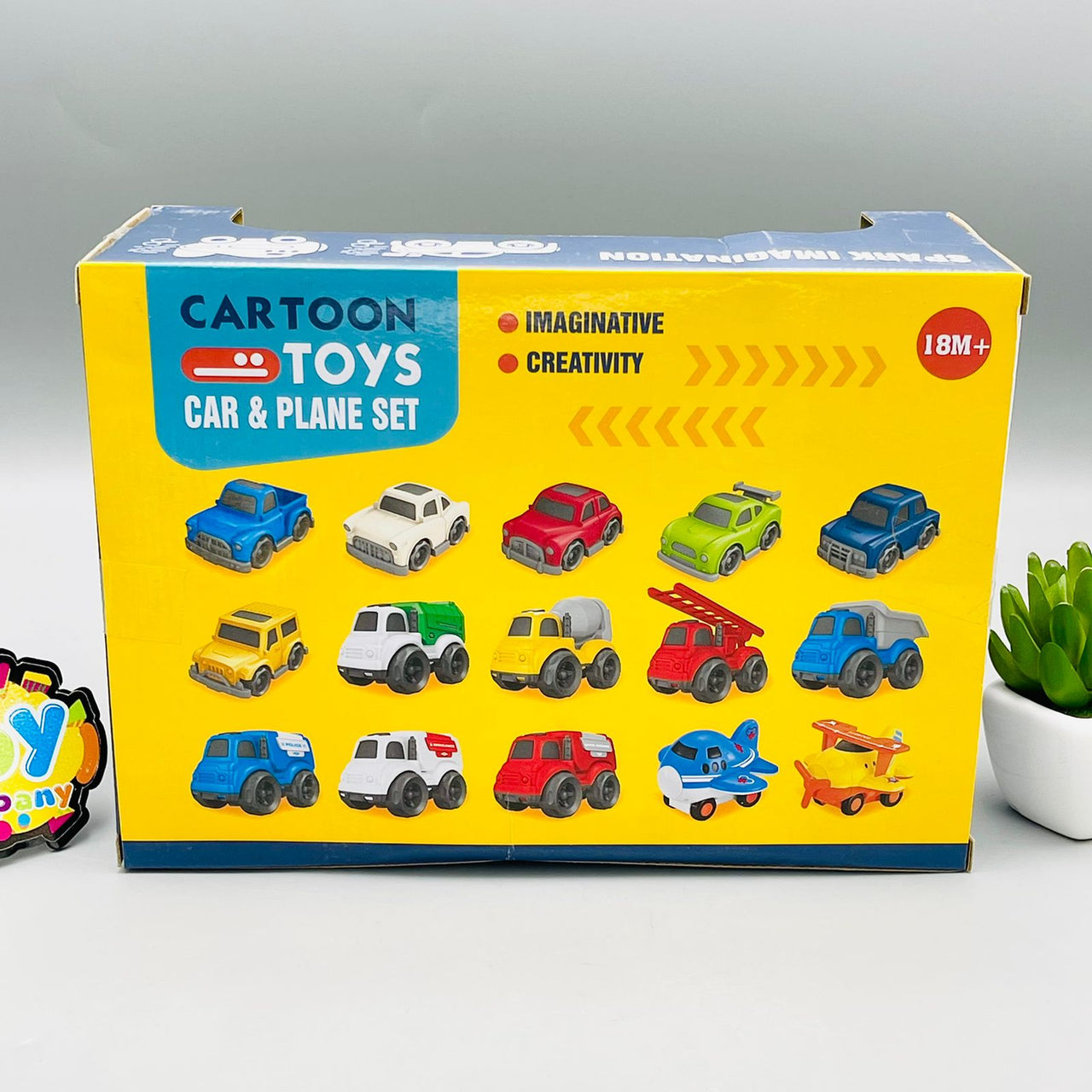 Premium Cartoon Friction Vehicles Pack of 5
