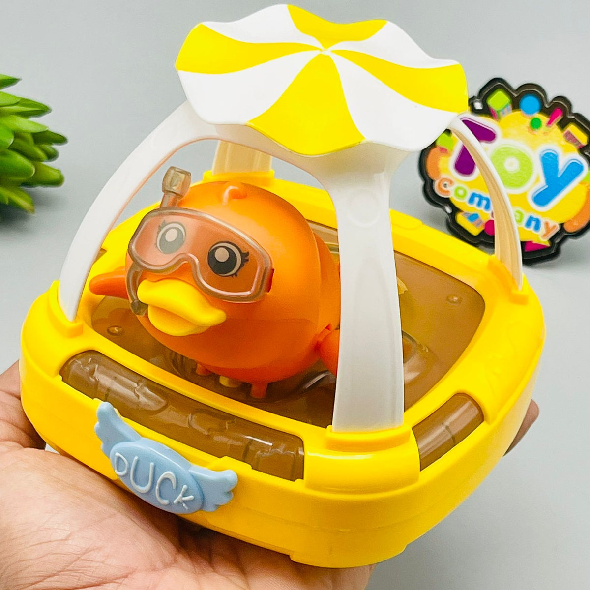2-in-1 Battery Operated Cute Duck Toy