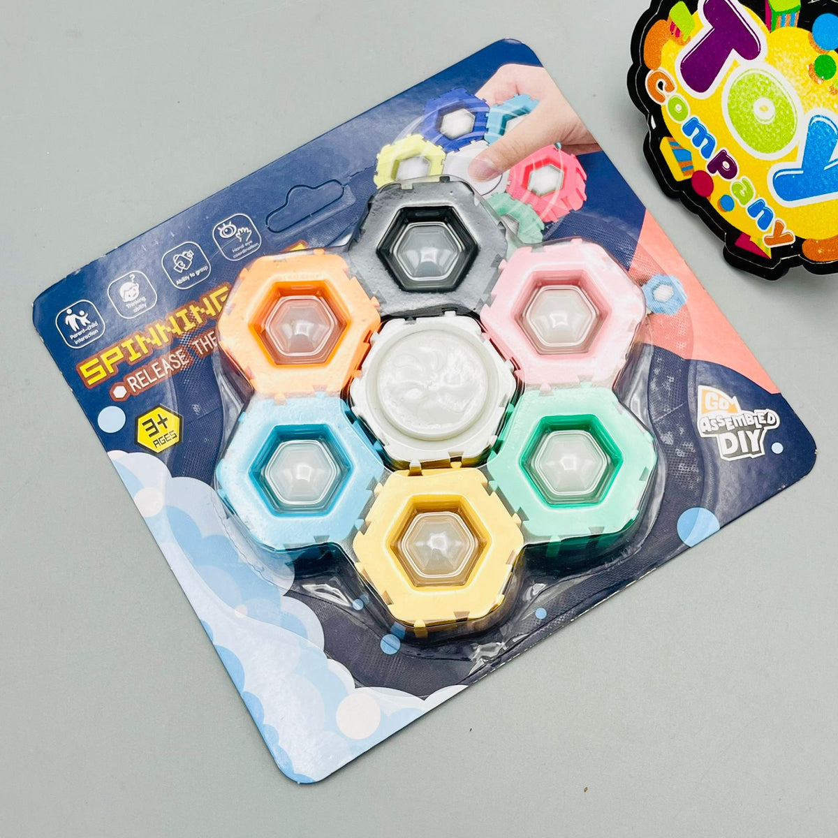 Spinning Top Stress Relief Building Blocks