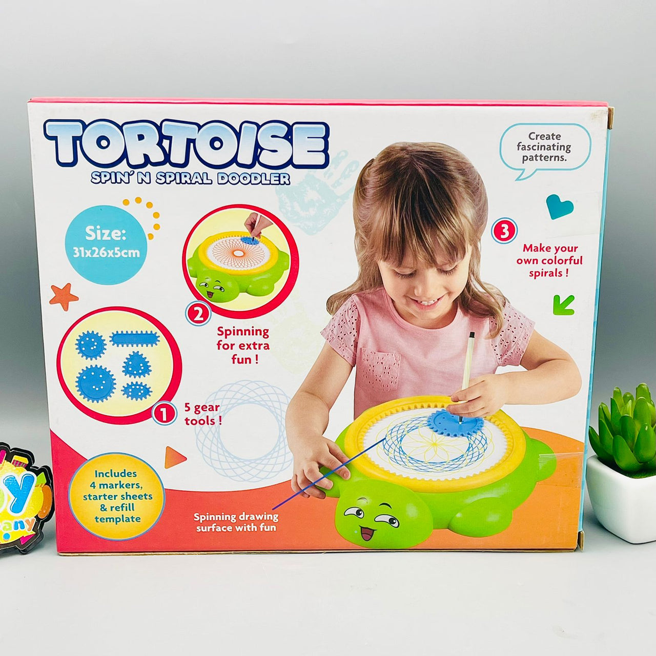 Tortoise Spirograph Drawing Toy