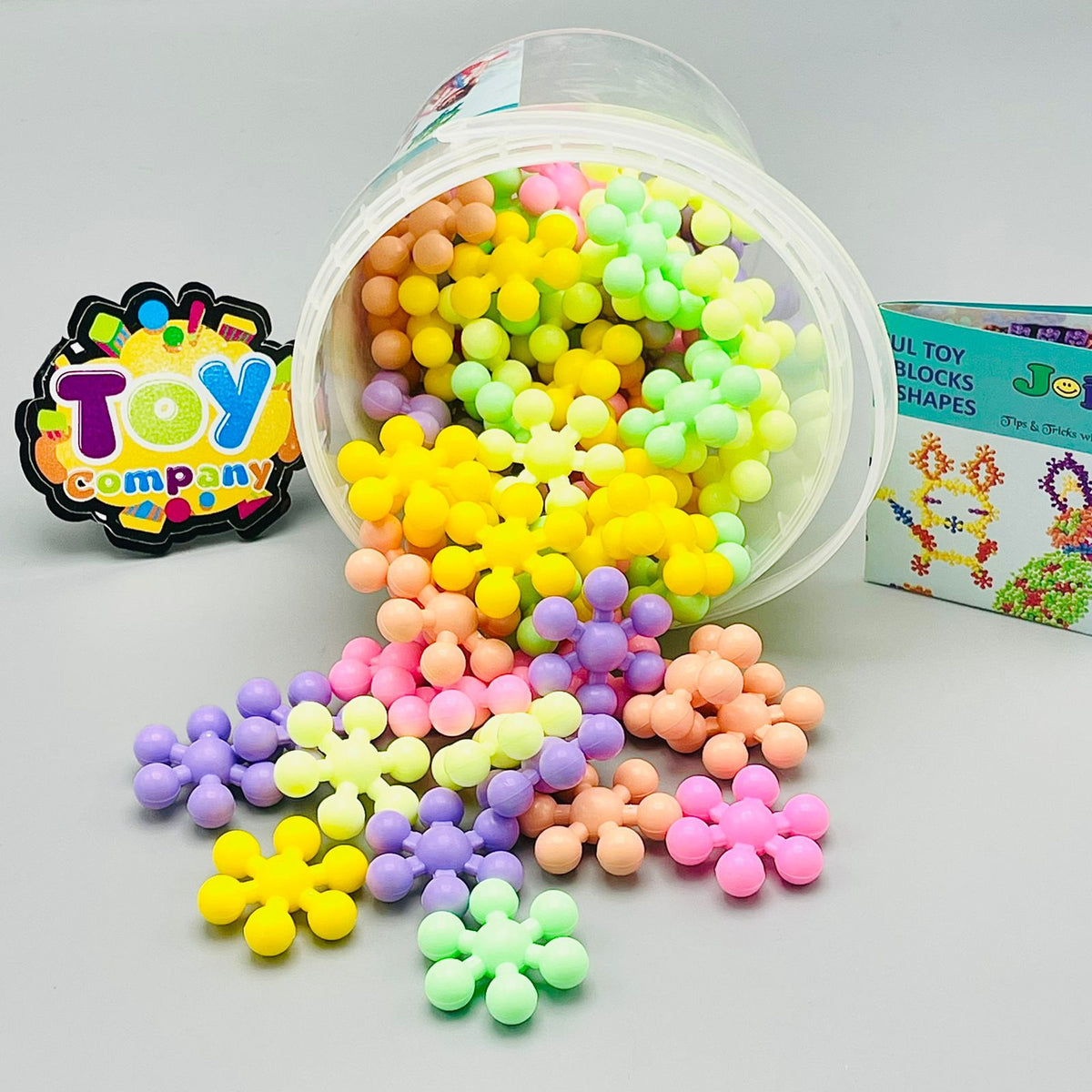 Colorful Flower Puzzle Blocks with Storage Box