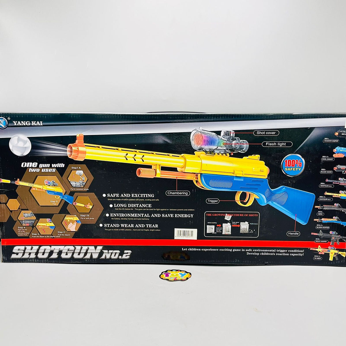 Dual-Mode Shot Gun with Water Crystal Bullets Soft Darts