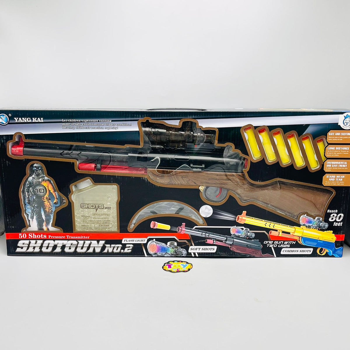 Dual-Mode Shot Gun with Water Crystal Bullets Soft Darts