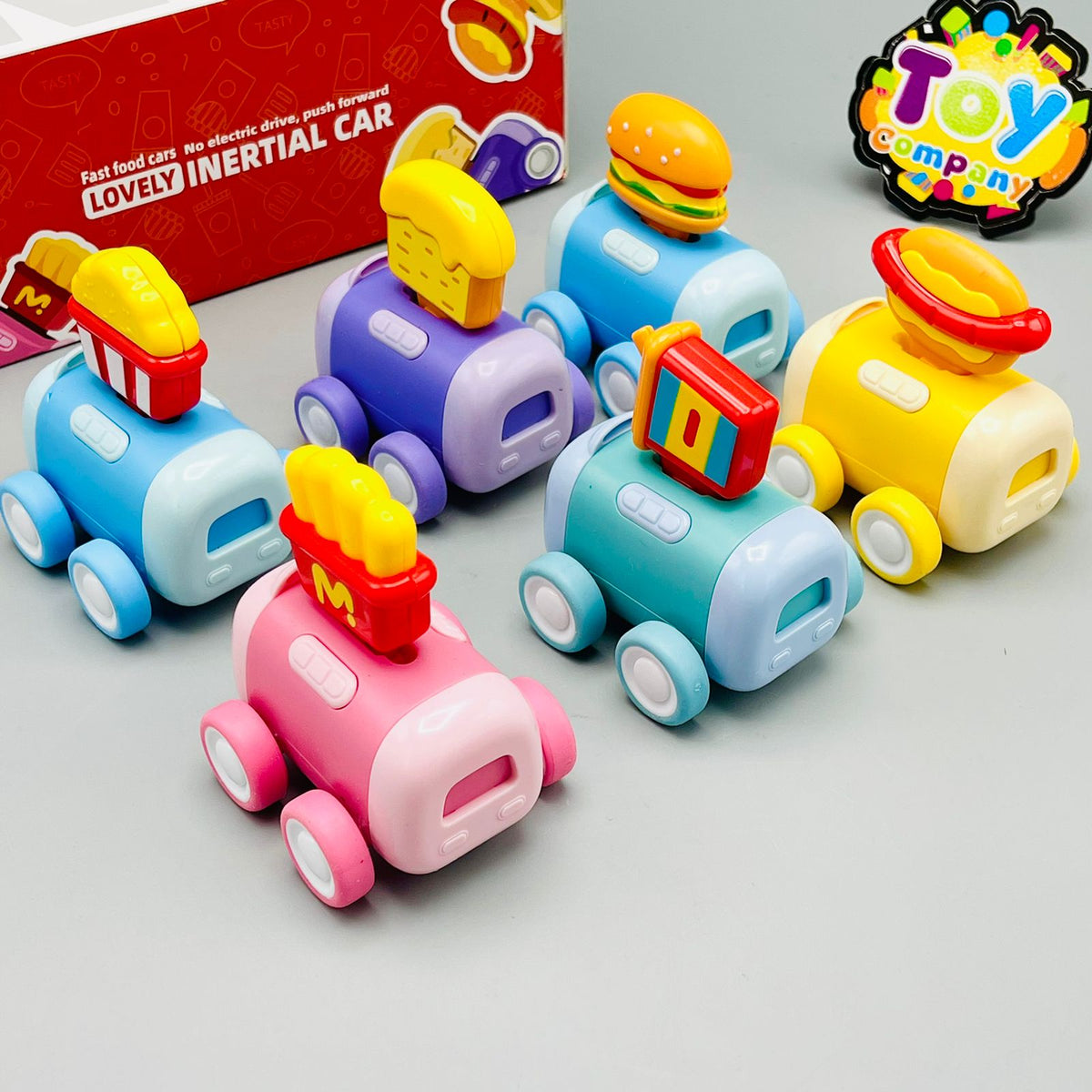 Premium Fast Food Friction Cars - Pack of 6