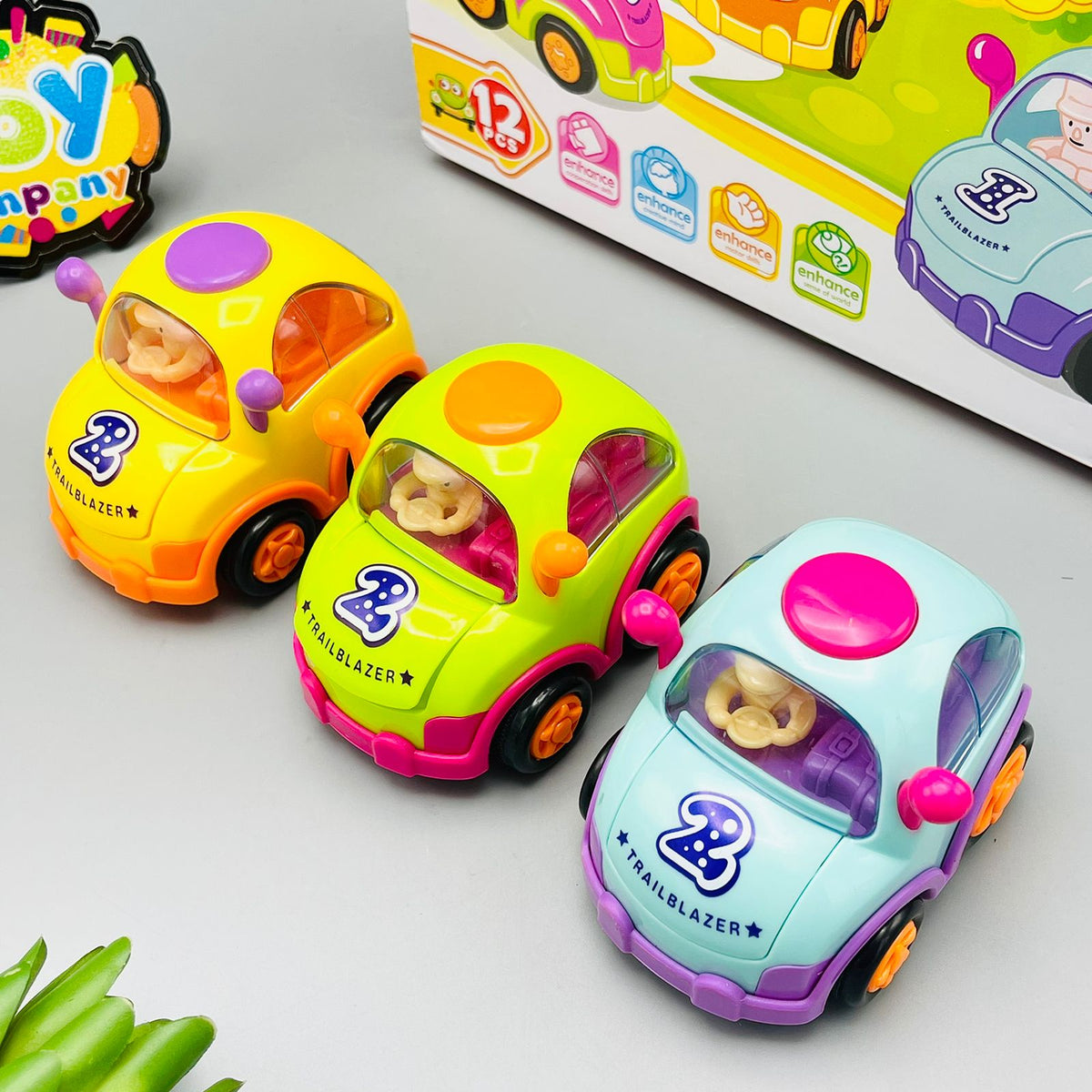 Friction Cartoon Inertial Car