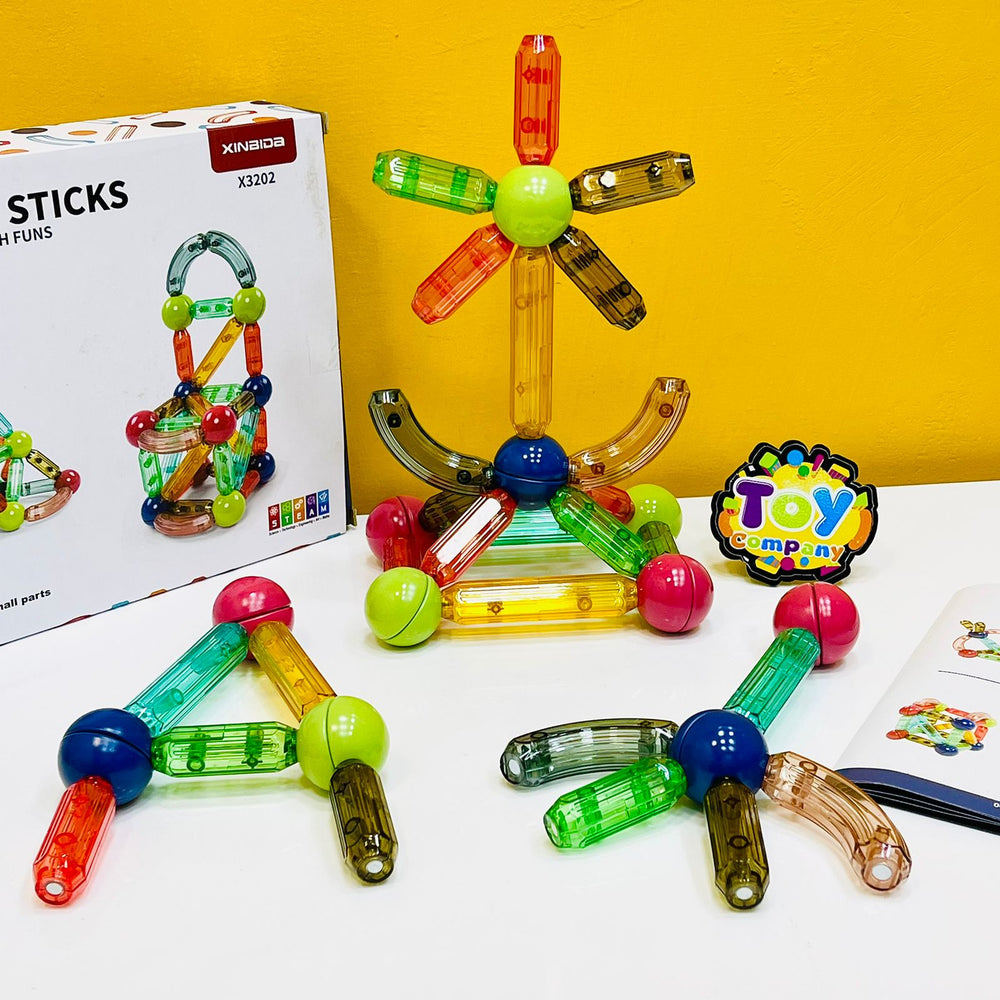 38 Pcs Magnetic Sticks with Strong Magnetic Power