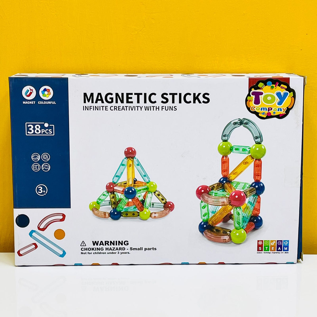38 Pcs Magnetic Sticks with Strong Magnetic Power