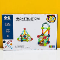 38 Pcs Magnetic Sticks with Strong Magnetic Power