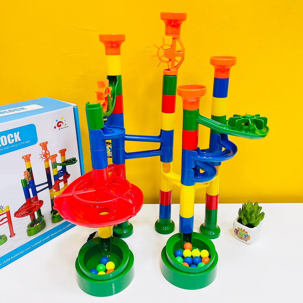 62Pcs Marble Run Pipeline Toys Set