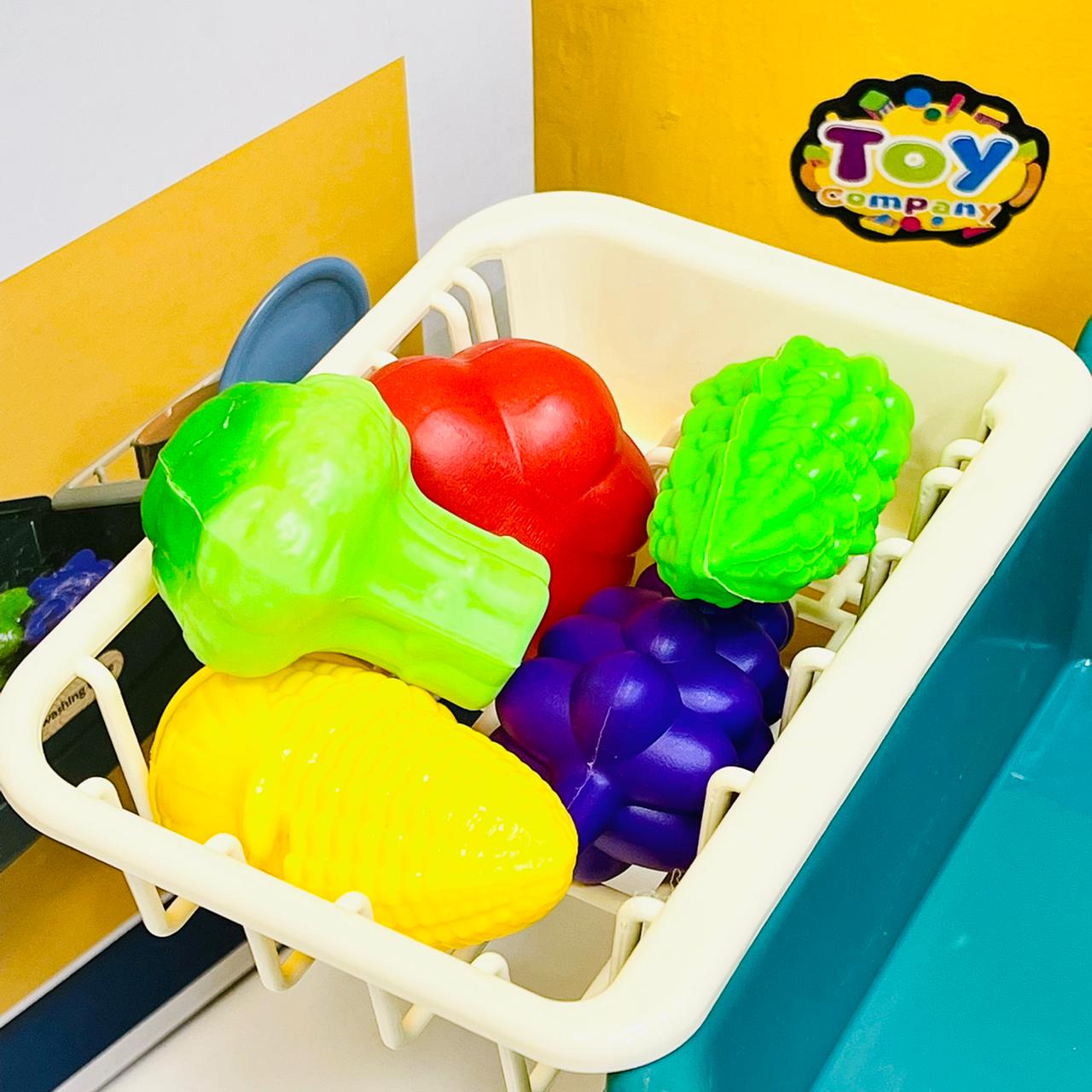 23Pcs Washing Vegetables Play Sink Table