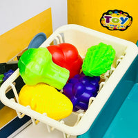 23Pcs Washing Vegetables Play Sink Table