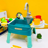 23Pcs Washing Vegetables Play Sink Table