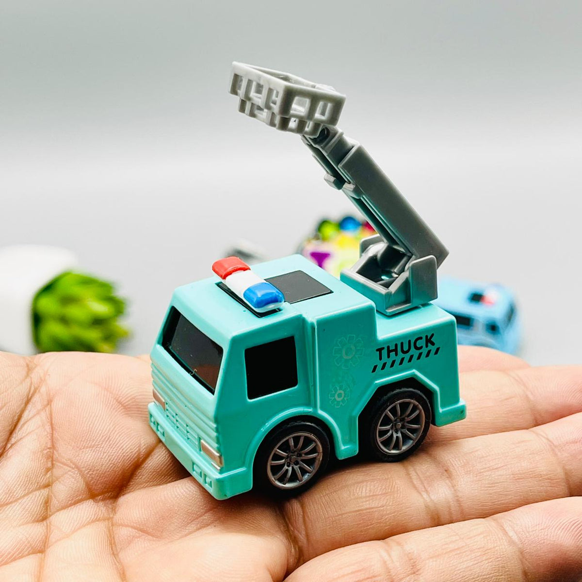 Diecast Metal High Speed Engineering Vehicles - Pack of 6
