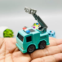 Diecast Metal High Speed Engineering Vehicles - Pack of 6