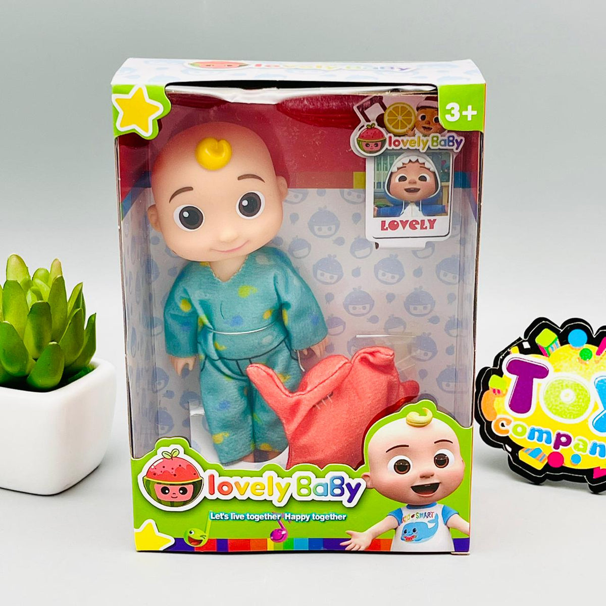 6 Inches Cocomelon JJ Doll with Cartoon Pillow