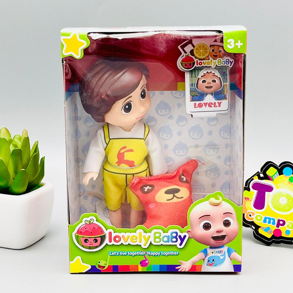 6 Inches Cocomelon Nina Doll with Cartoon Pillow
