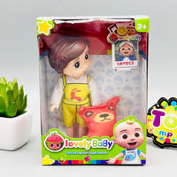 6 Inches Cocomelon Nina Doll with Cartoon Pillow