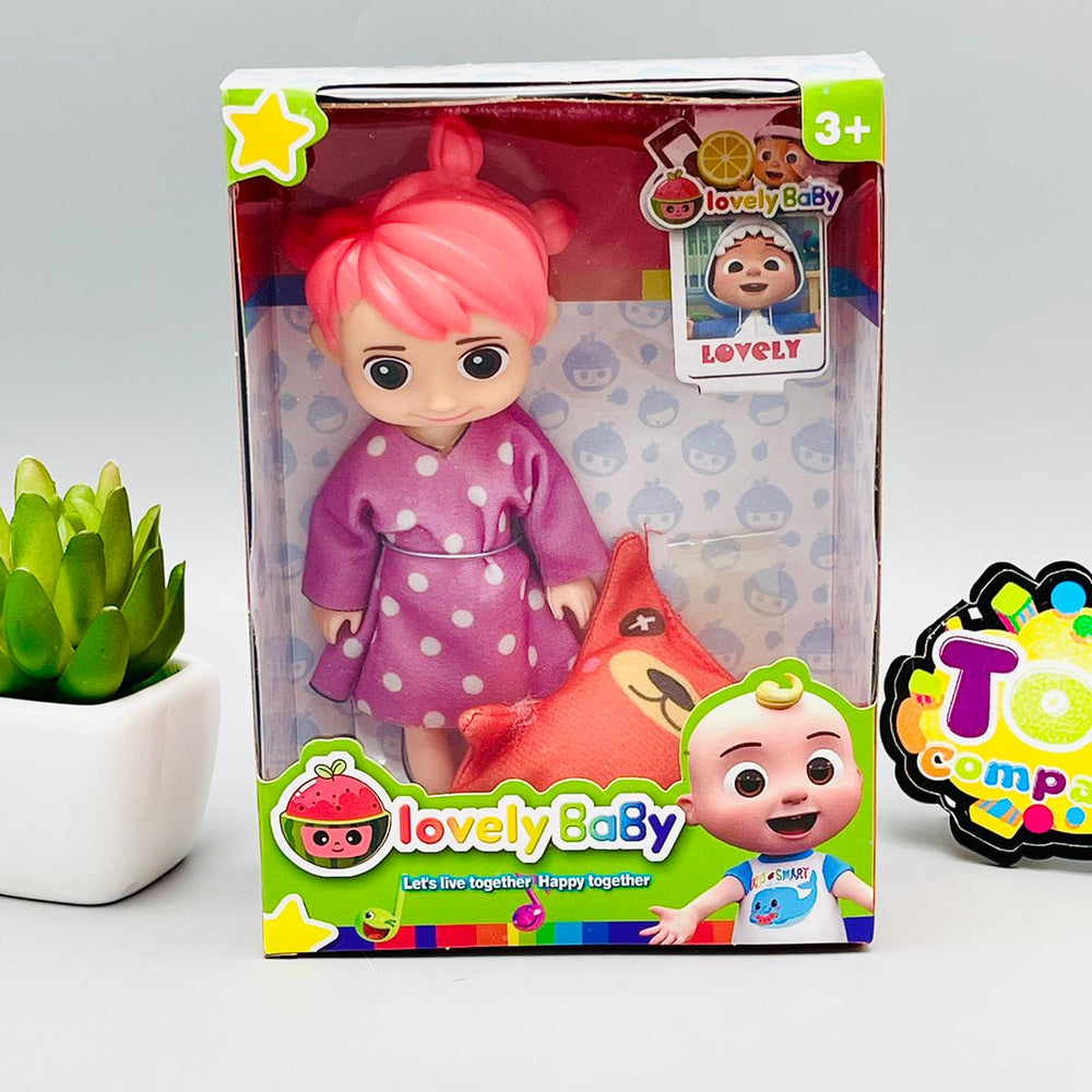 6 Inches Cocomelon YoYo Doll with Cartoon Pillow