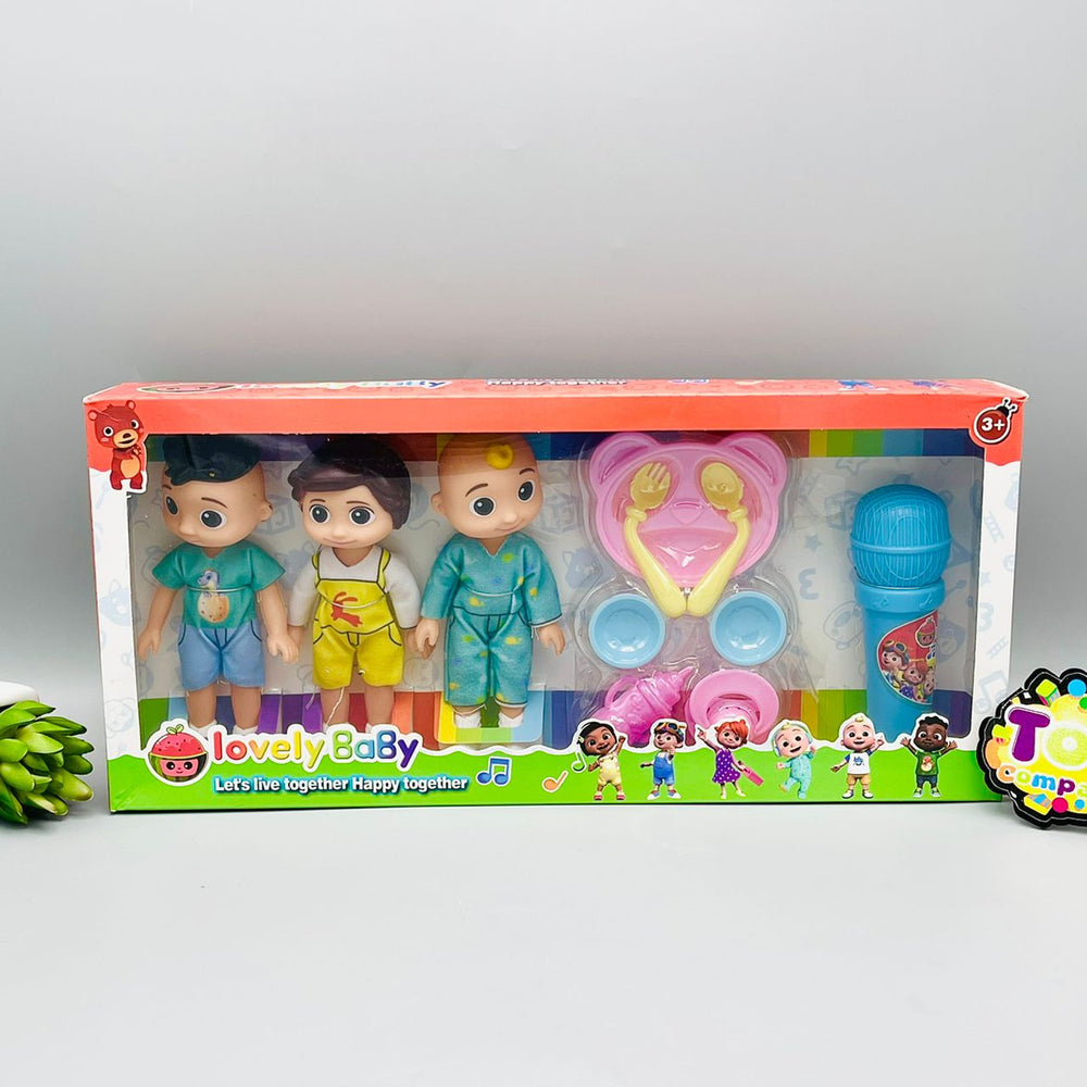Cocomelon Figures with Feeding Accessories