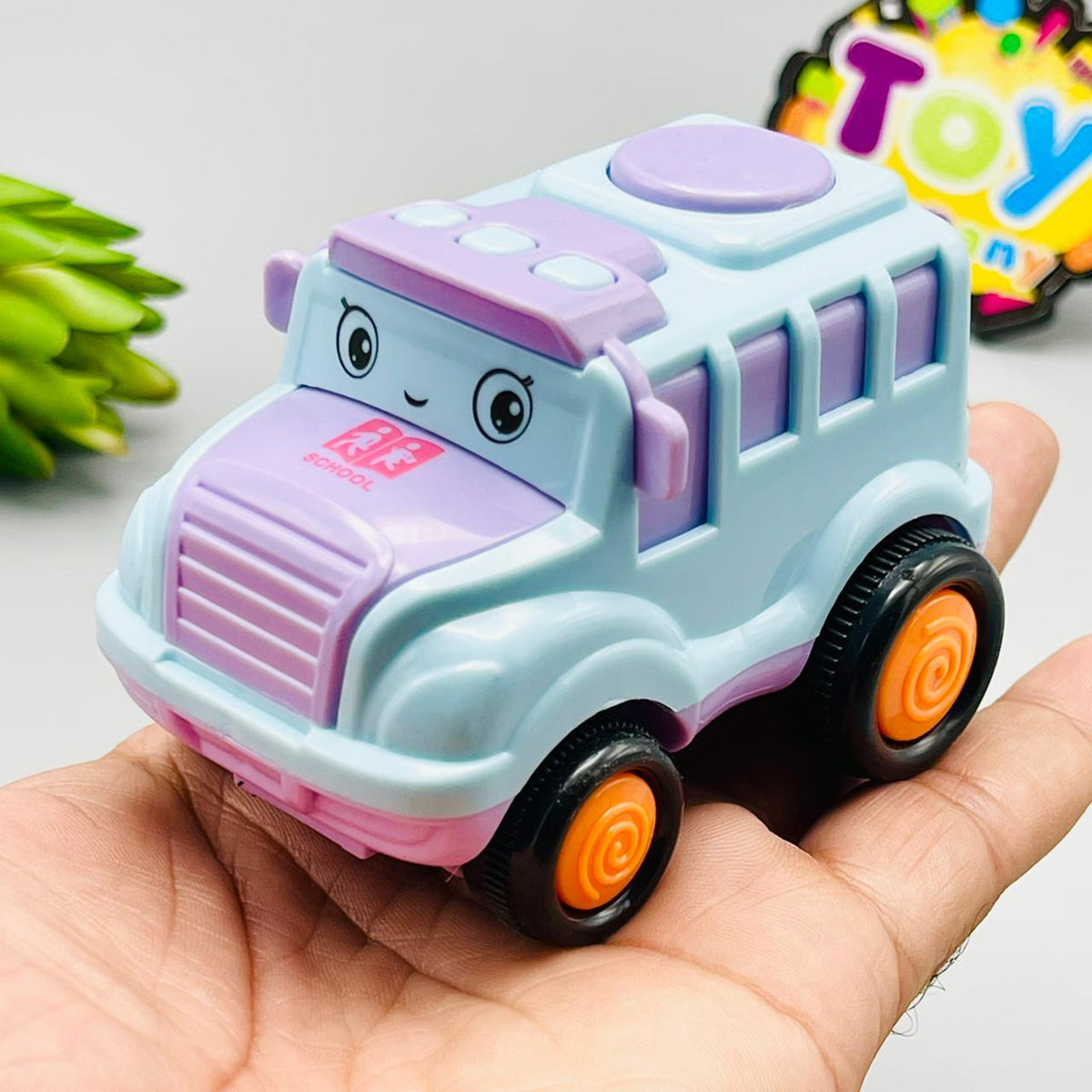 Friction Cartoon School Bus