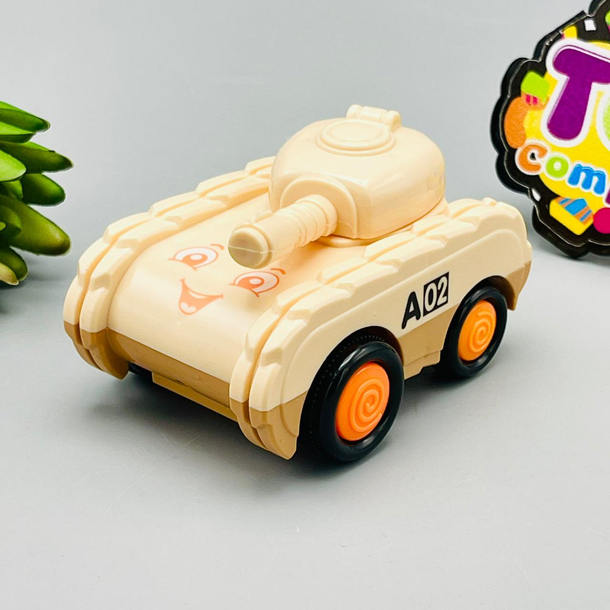 Friction Cartoon Tank Toy