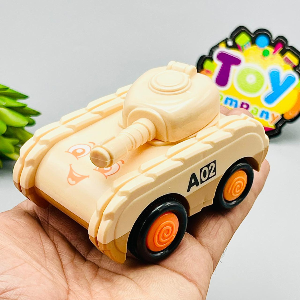 Friction Cartoon Tank Toy