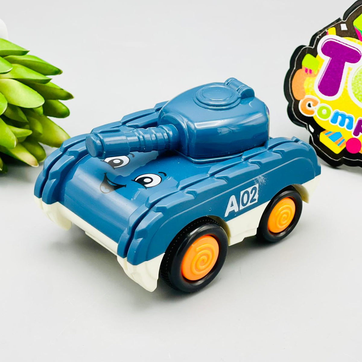 Friction Cartoon Tank Toy