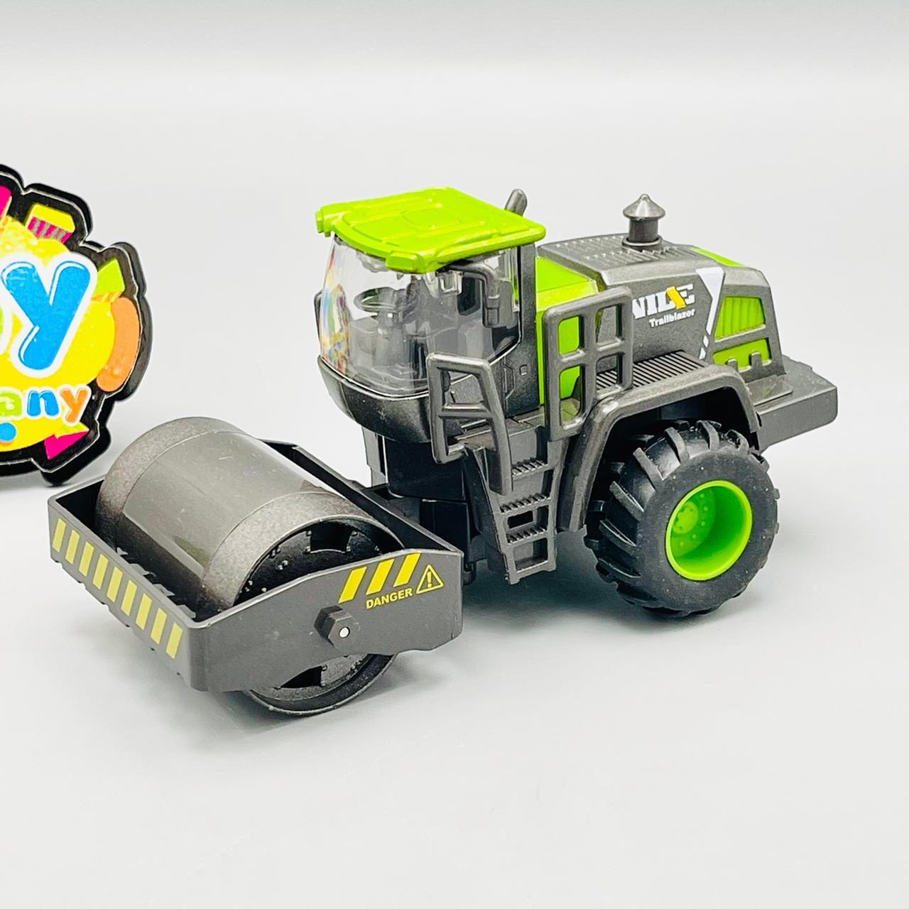 Diecast Alloy Engineering Road Roller Truck