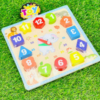 Wooden Educational Clock