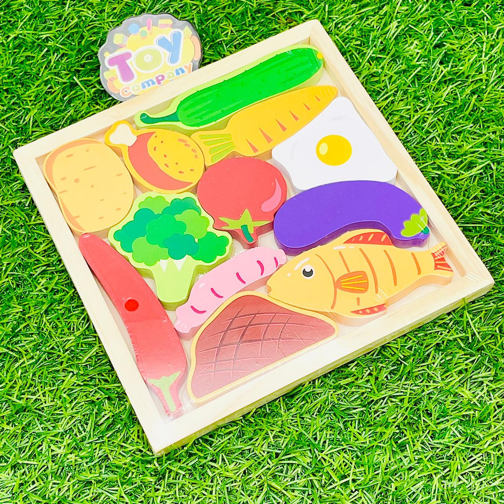 Wooden Frame Vegetable Puzzle