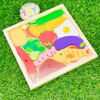 Wooden Frame Vegetable Puzzle