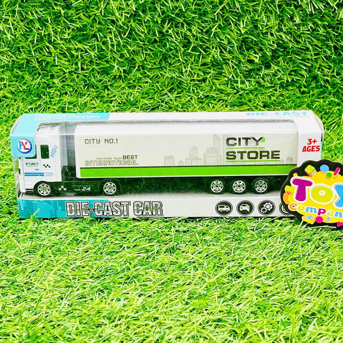 Miniature Diecast Container Truck - Assortment