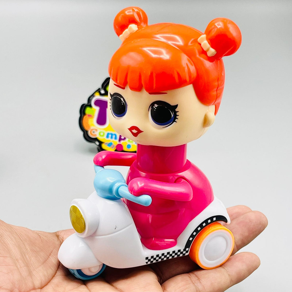 Press & Go Friction Girl Scooter