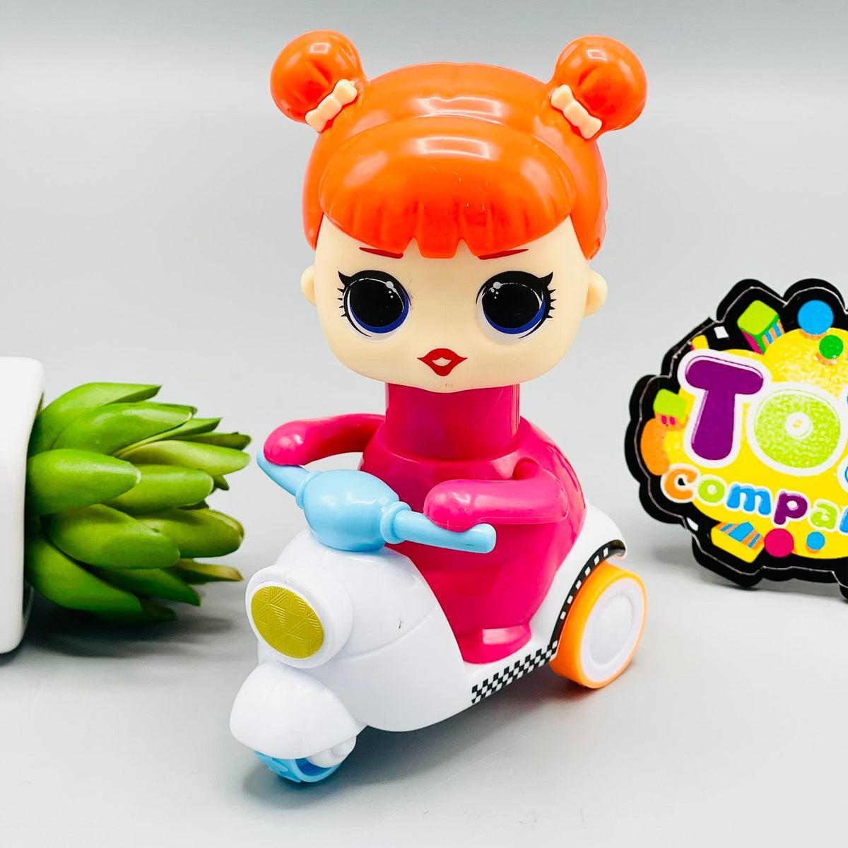 Press & Go Friction Girl Scooter