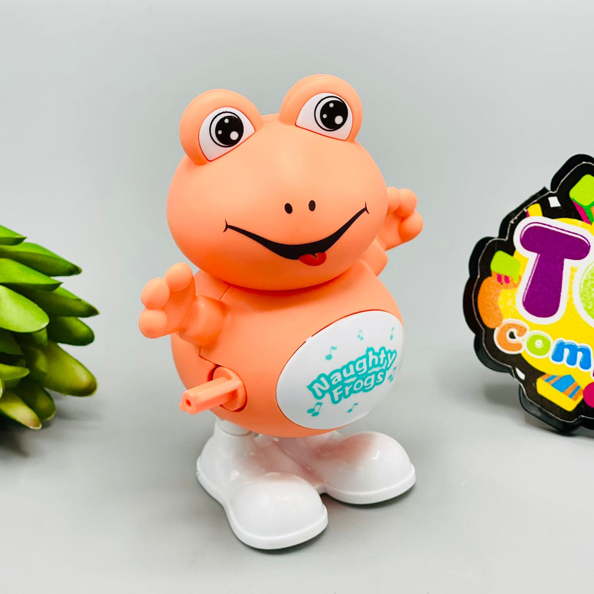 Wind up - Jumping Naughty Frog Toy
